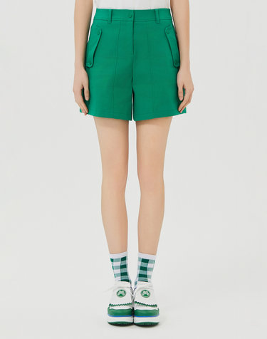 Big Pocket Wide Shorts_Green