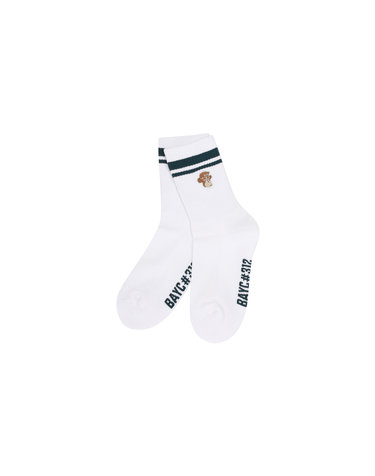 Collaboration Artwork Middle Socks_White