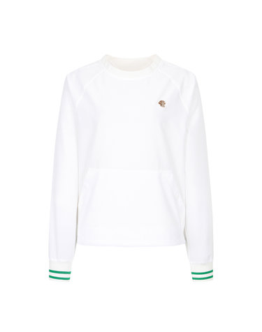 Stretch Round Neck Anorak_White