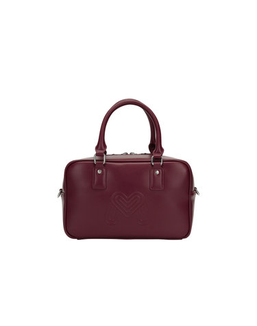 Square Pocket Tote Bag _BURGUNDY
