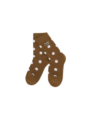Dot pattern Socks_CAMEL