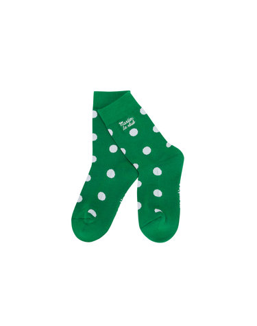 Dot pattern Socks_GREEN