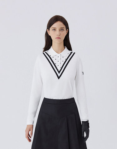 Dot Combi Tshirts_OFF-WHITE