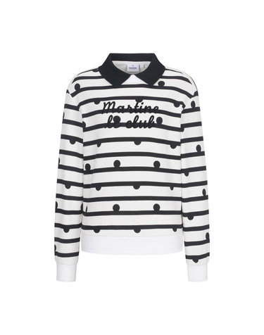 Dot Stripe Blouson T shirts_OFF-WHITE