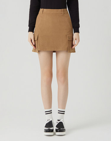 Out Pocket Corduroy Culotte_BEIGE