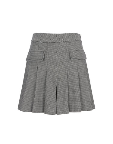 Winter Check Pattern Culotte_BLACK