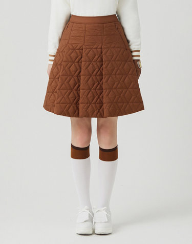 Quilting Skirt_CAMEL