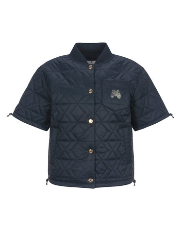 Quilting Half Sleeve Jumper_NAVY