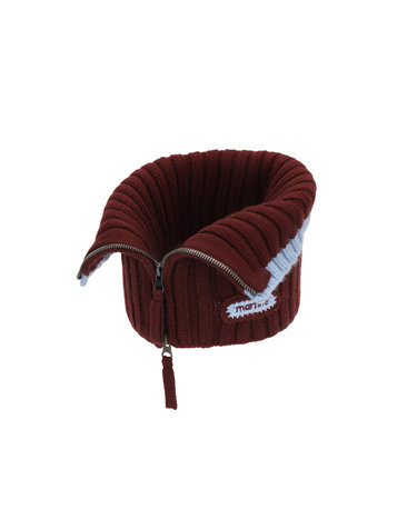 Knit Neck Warmer_BURGUNDY
