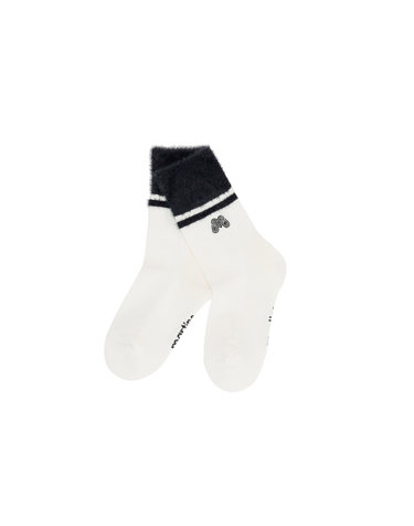 Fur Mid Socks_WHITE