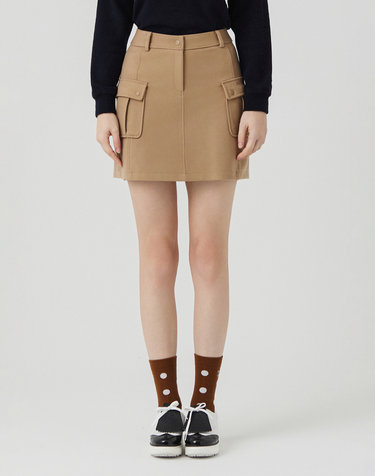 Out Pocket A Line Culotte_BEIGE