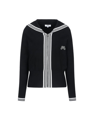 Full Open Knit Cardigan_Black