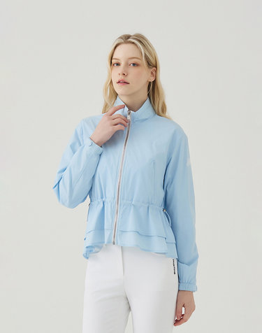 Flared Windbreaker_S/Blue