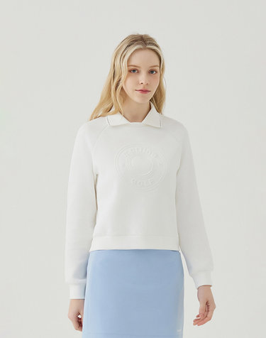 Circle Logo Point Shirts_O/White