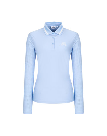 Perforated Fabric T-Shirts_S/Blue