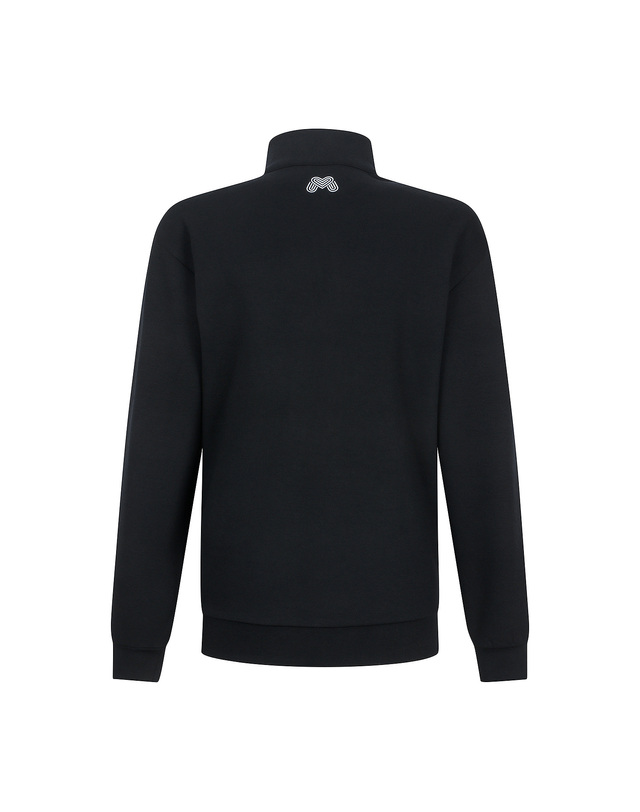 마틴골프 Color Block Half Zip-up Shirts_Black (Men) 블랙 착용컷