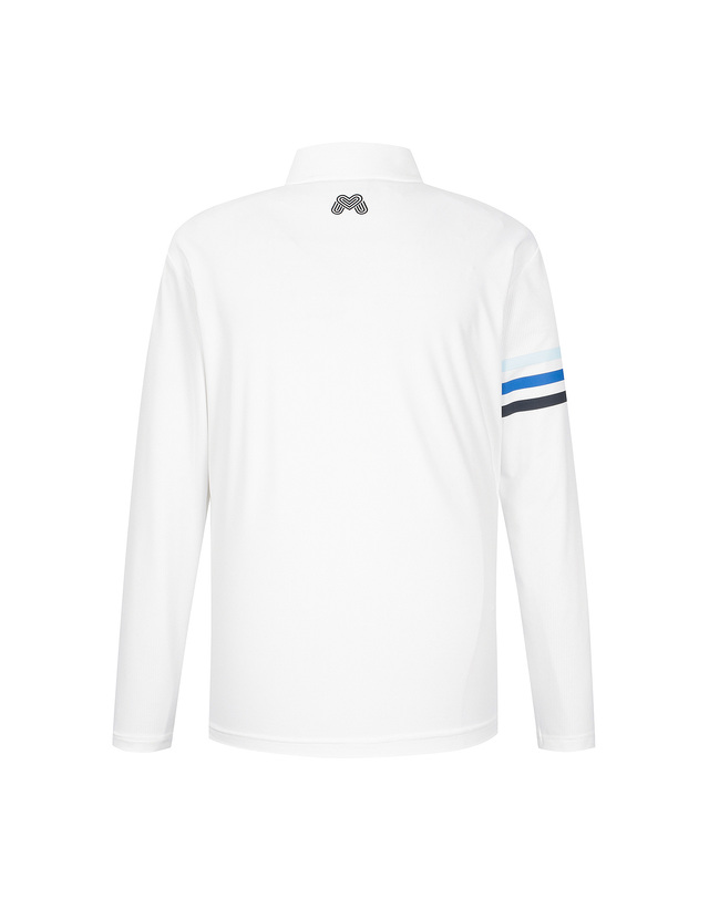 마틴골프 Sleeve Point Polo Shirts_O/White (Men) 흰색 착용컷
