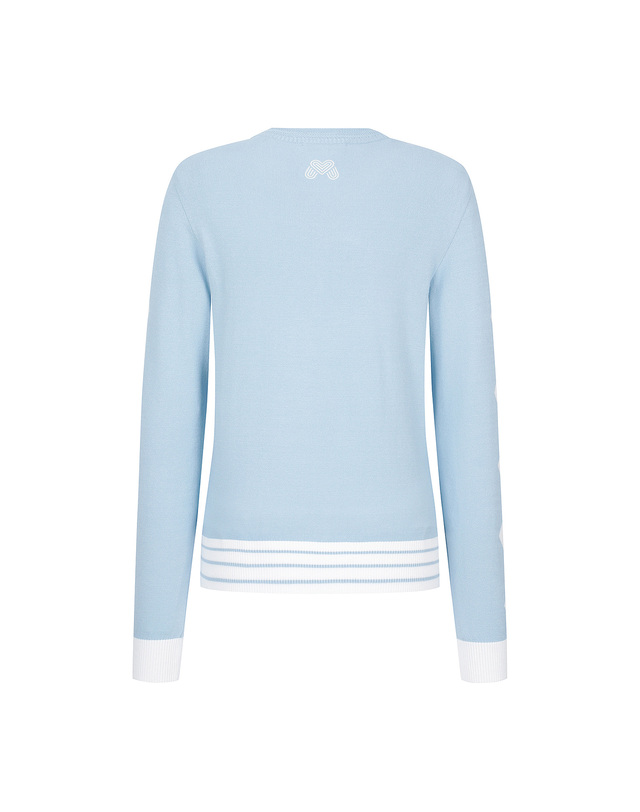 마틴골프 Symbol Round Neck Pullover_S/Blue 블루 착용컷