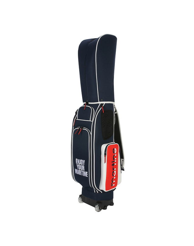 마틴골프 Color Pocket Wheel Caddie Bag_Navy (Uni) 네이비 착용컷