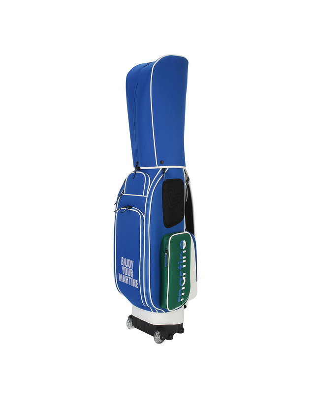 마틴골프 Color Pocket Wheel Caddie Bag_Blue (Uni) 블루 착용컷