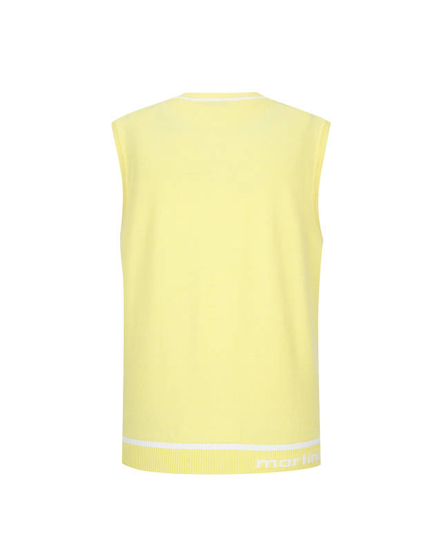 마틴골프 Pique V Neck Vest_Yellow (Men) 노랑 착용컷