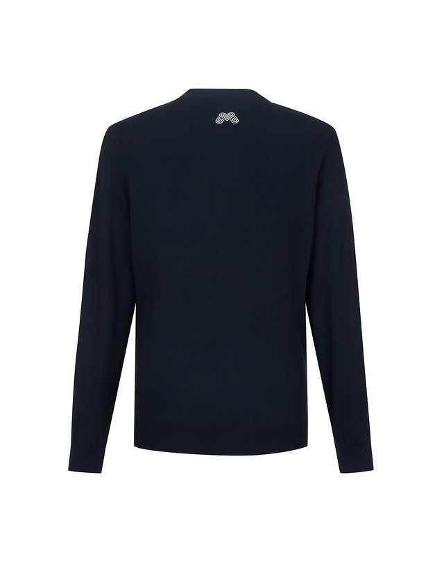 마틴골프 Argyle Intasha Sweater_Navy (Men) 네이비 착용컷