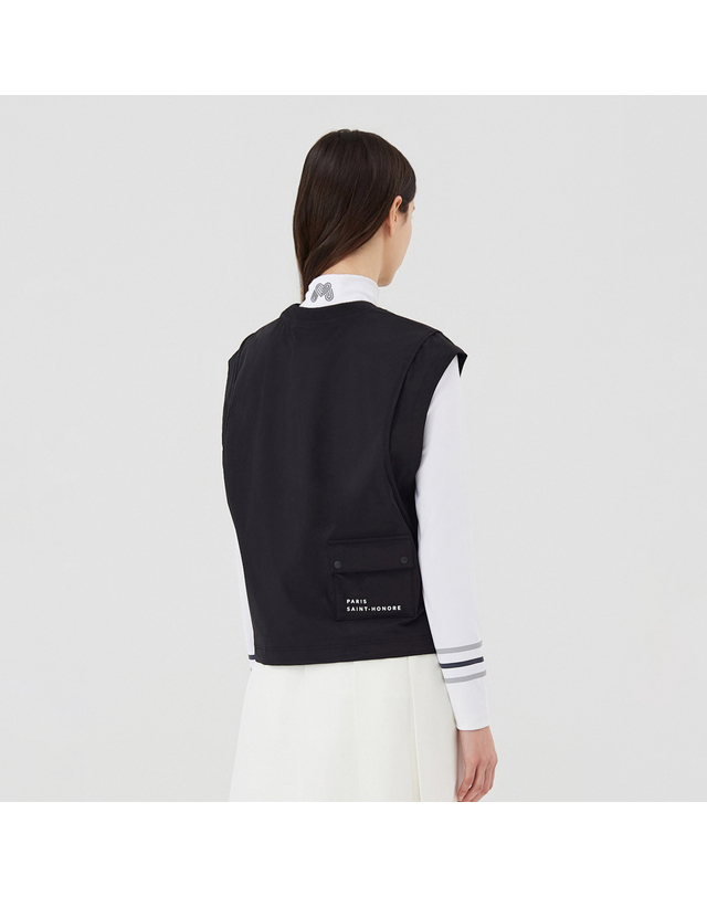 마틴골프 Round Neck Vest_Black 블랙 착용컷