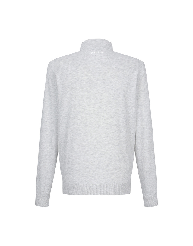 마틴골프 Color Matching Zip-up Swearter_M/Grey (Men) 그레이 착용컷