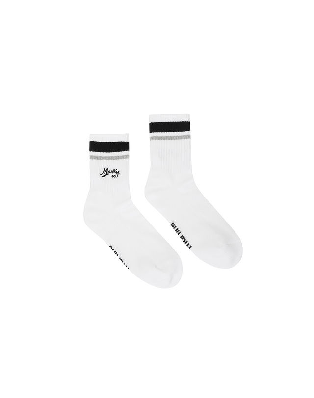 마틴골프 Symbol Point Middle Socks_Black (Men) 블랙 착용컷