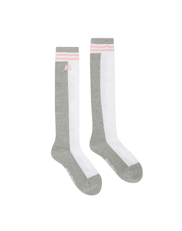마틴골프 Unbalance Knee Socks_M/Grey 그레이 착용컷