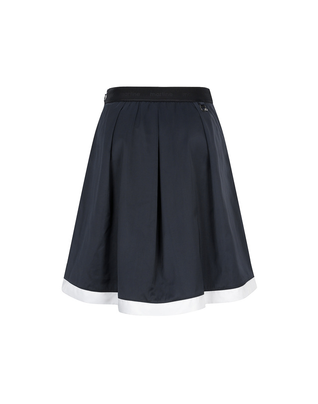 마틴골프 Tip Color Flared Culotte_Navy 네이비 착용컷