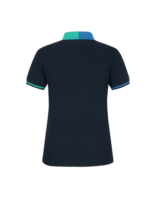 마틴골프 Half&Half Collar Polo Shirts_Navy 네이비 착용컷