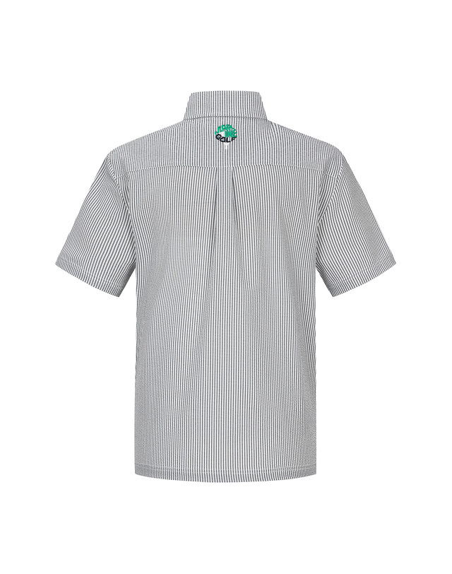 마틴골프 Seersucker Button Down Shirts_Grey (Men) 그레이 착용컷