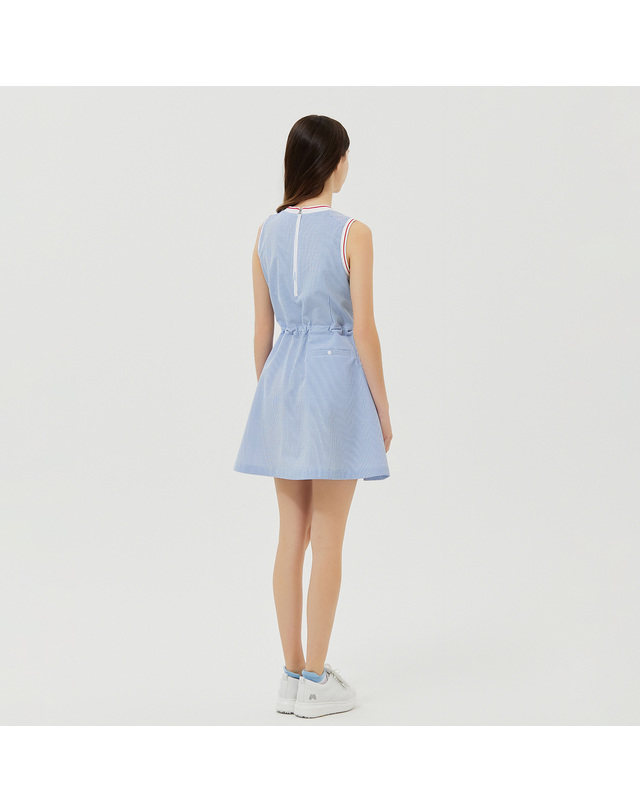 마틴골프 Seersucker Sleeveless One-piece_Blue 블루 착용컷