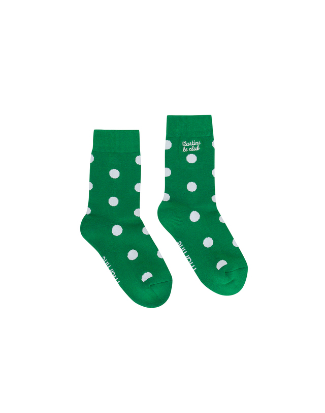 마틴골프 Dot pattern Socks_GREEN 그린 착용컷