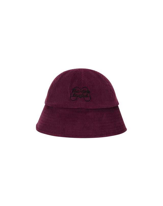 마틴골프 Symbol Corduroy Bucket Hat_BURGUNDY 레드 착용컷