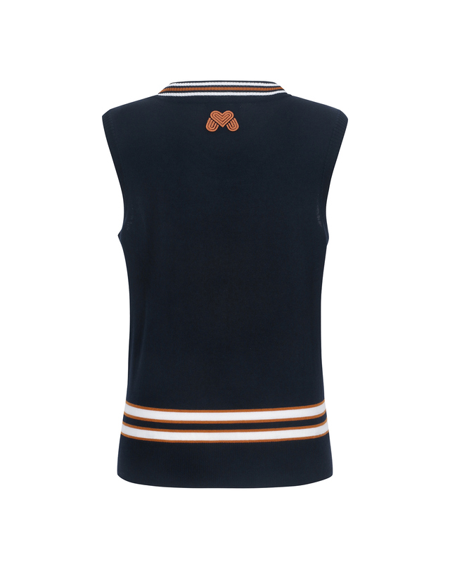 마틴골프 Y Neck Knit Vest_NAVY 네이비 착용컷