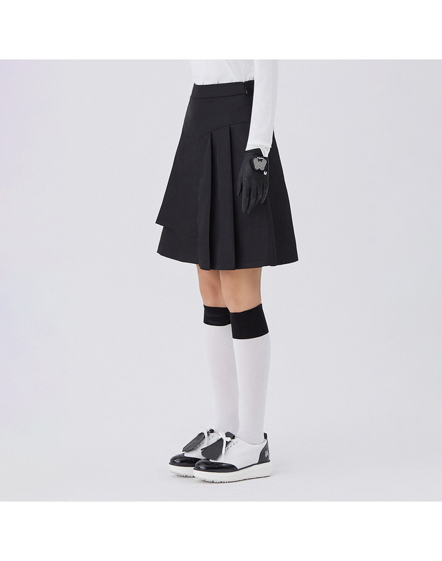 마틴골프 Unbalance Flared Skirts_BLACK 블랙 착용컷
