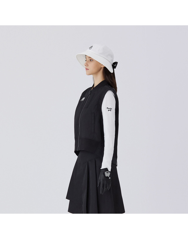 마틴골프 Bomber Vest_BLACK (QW0EWV30239) 블랙 착용컷