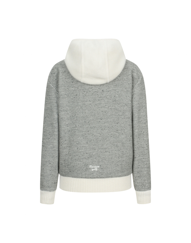 마틴골프 Knit Hood Hybrid T Shirts_M/GRAY 그레이 착용컷