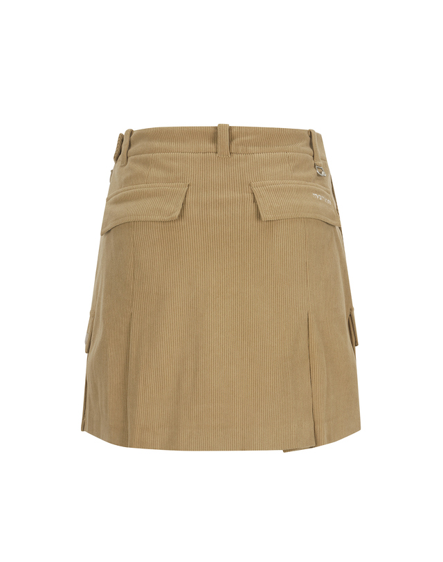 마틴골프 Out Pocket Corduroy Culotte_BEIGE 베이지 착용컷