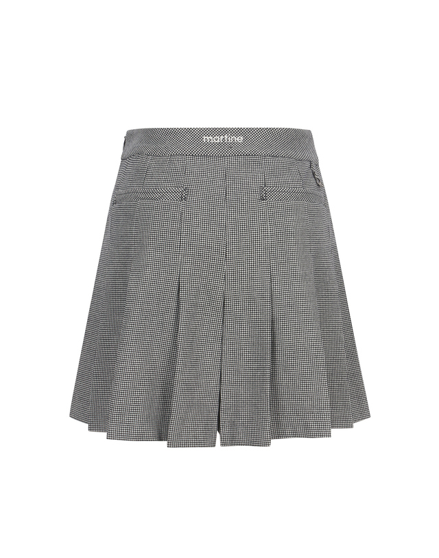 마틴골프 Winter Check Pattern Culotte_BLACK 블랙 착용컷