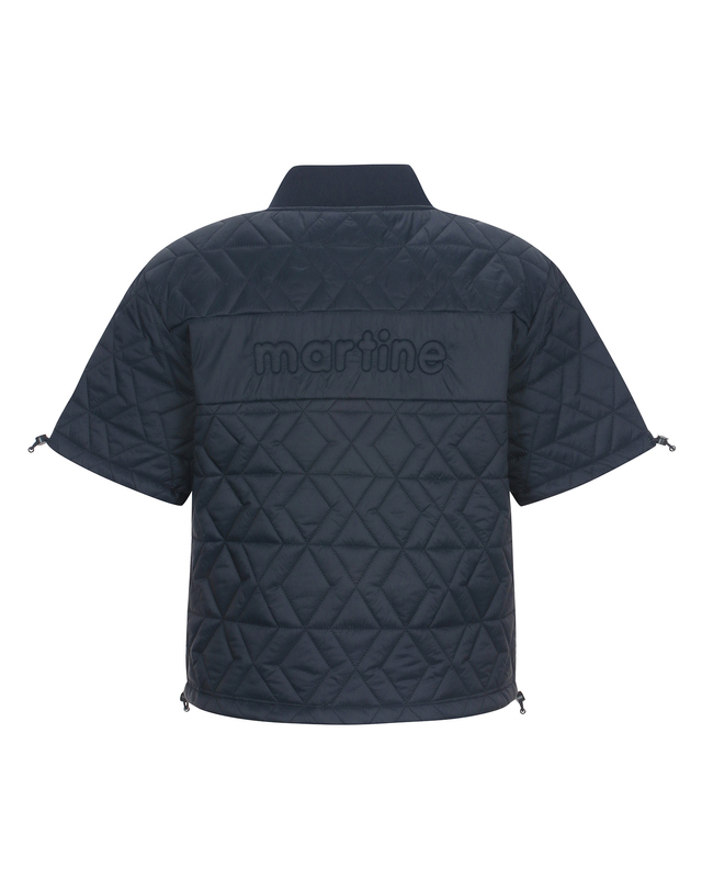 마틴골프 Quilting Half Sleeve Jumper_NAVY 네이비 착용컷