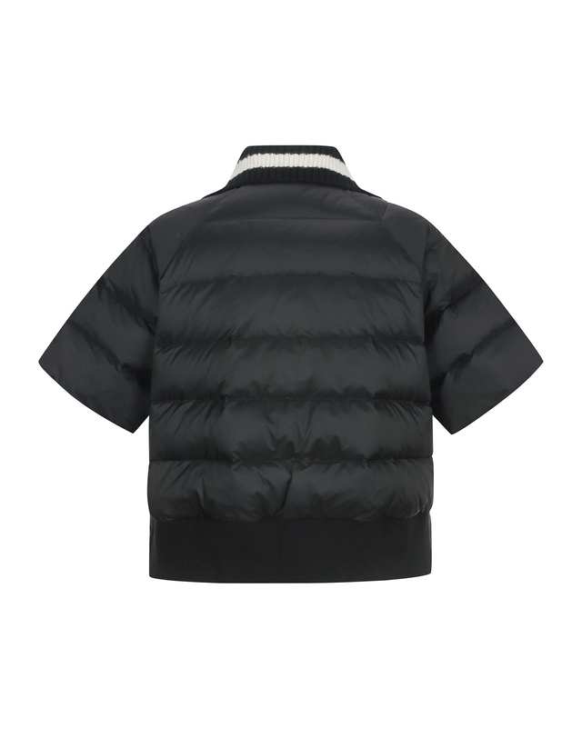 마틴골프 Half Sleeve Down Jumper_BLACK 블랙 착용컷