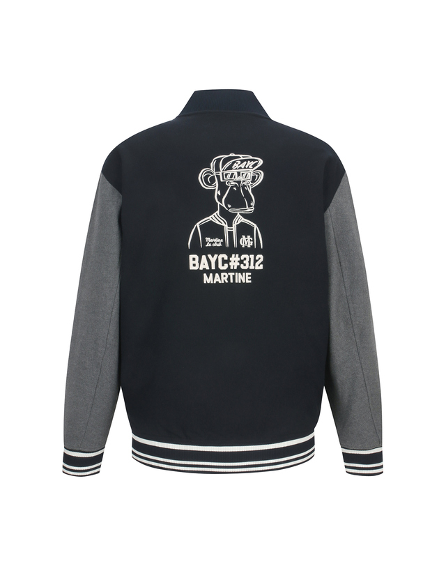 마틴골프 BAYC Uni Bomber Jumper_NAVY (Men) 네이비 착용컷