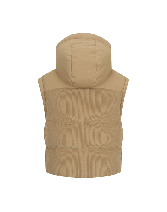 마틴골프 Short Down Vest_BEIGE 베이지 착용컷