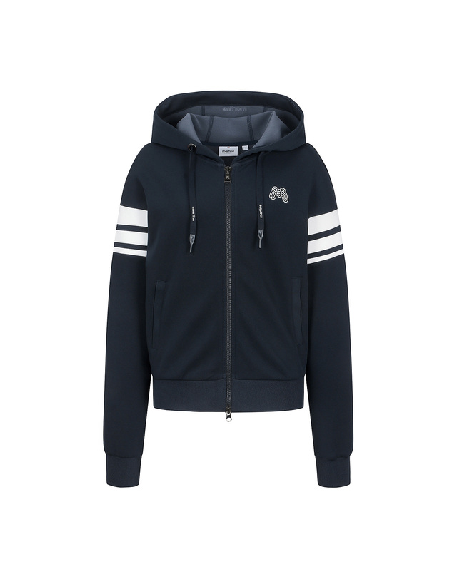 마틴골프 Jersey hood Cardigan_Navy 네이비 착용컷