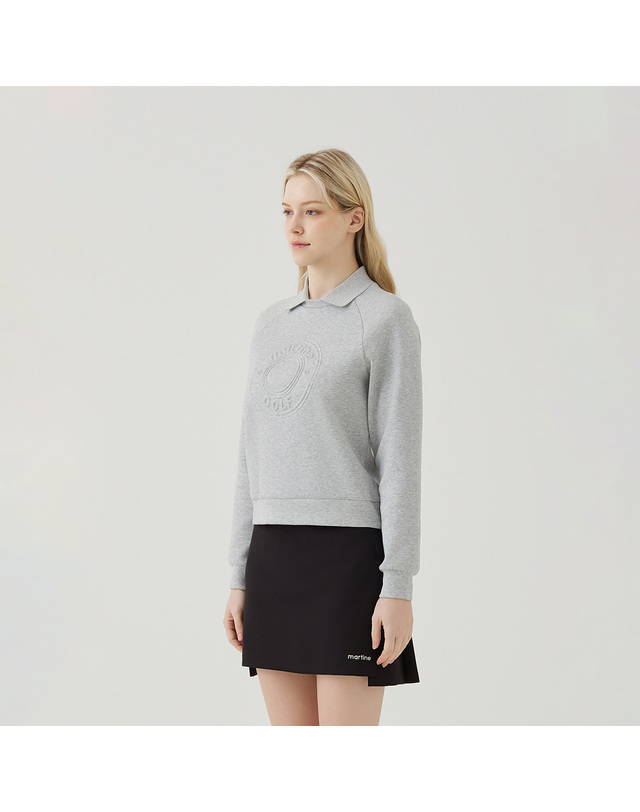 마틴골프 Circle Logo Point Shirts_M/Grey 그레이 착용컷
