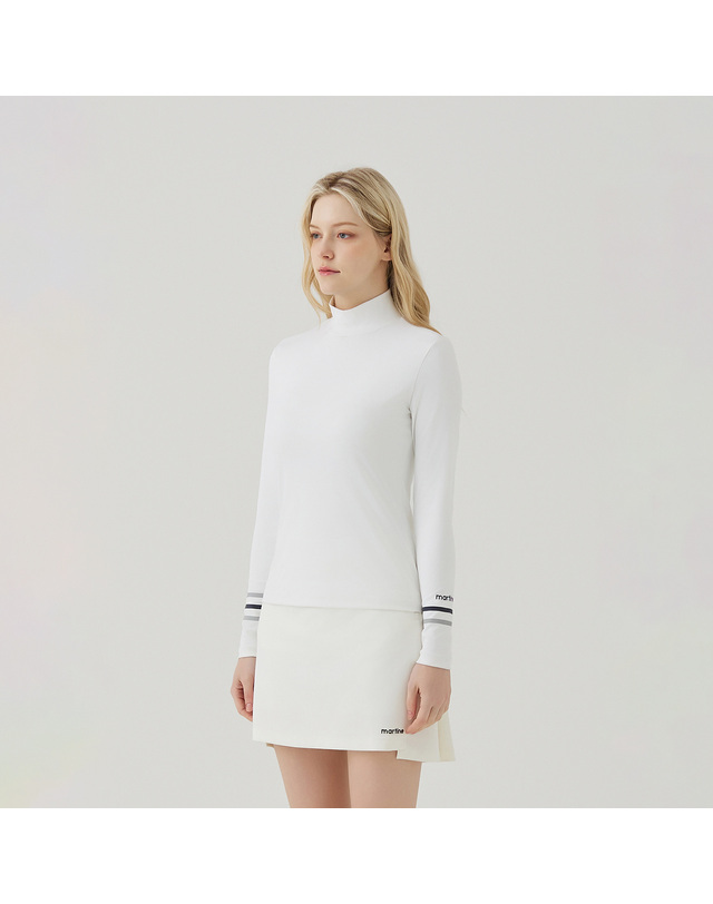 마틴골프 Sleeve Point Baselayer_O/White 흰색 착용컷