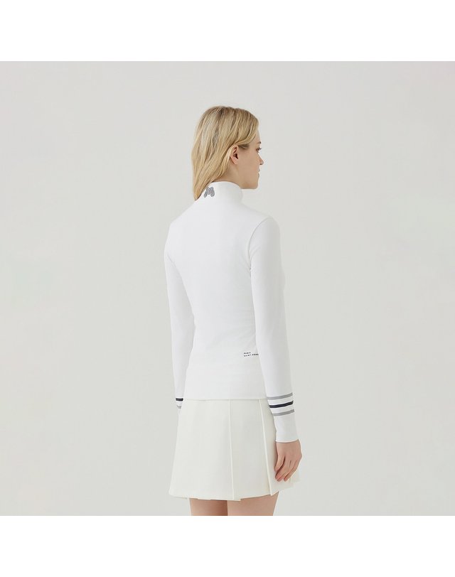 마틴골프 Sleeve Point Baselayer_O/White 흰색 착용컷